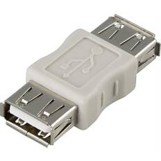 Deltaco USB A-USB A F-F Adapter