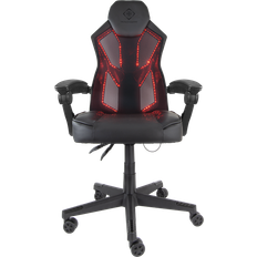 Polstrede armlener Gaming stoler Deltaco GAM-086 Gaming Chair with RGB Lighting - Black