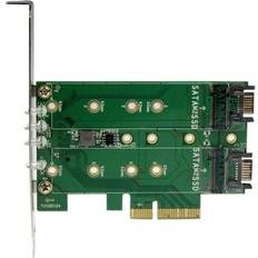 StarTech PCIe x4 - SATA Kontrollerkort StarTech PEXM2SAT32N1