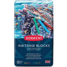 Watercolor Pencils Derwent Inktense Blocks Tin of 12