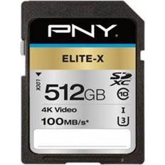 Memory Cards PNY Elite-X SDXC Class 10 UHS-I U3 100MB/s 512GB