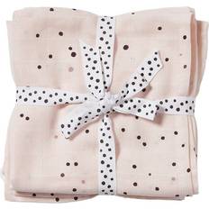 Blå Babytepper Done By Deer Swaddle Dreamy Dots 2-pack