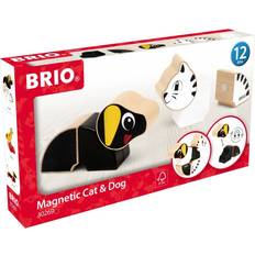 Tiere Holzklötze BRIO Magnetic Cat & Dog 30269