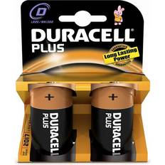 Duracell D (LR20) Batterier & Ladere Duracell D Plus 2-pack