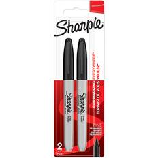 Sharpie Hobbymaterial Sharpie Fine Tip Permanent Markers 1mm Black 2 Pack