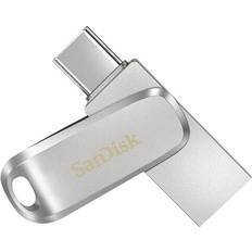 256 GB Minnepenner SanDisk USB 3.1 Ultra Dual Drive Luxe Type-C 256GB