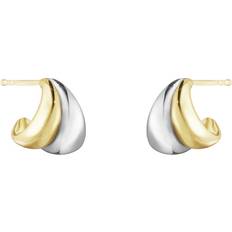 Georg Jensen Curve Earrings - Gold/Silver