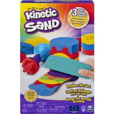 Plast Magisk sand Spin Master Kinetic Sand Rainbow Mix Set