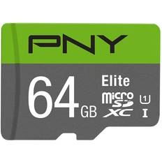 PNY Memory Cards PNY Elite microSDXC Class 10 UHS-I U1 85MB/s 64GB +Adapter