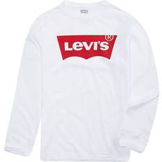 Lange Ärmel T-Shirts Levi's Long Sleeved Batwing Tee Teenager - White (865840004)