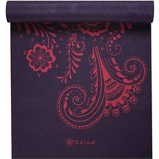 Yoga Mats Yoga Equipment Gaiam Premium Aubergine Swirl 6mm