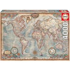 Classic Jigsaw Puzzles Educa The World Executive Map 4000 Pieces