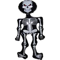 Folat Inflatable Decoration Skeleton Black/Silver