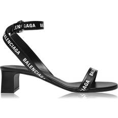 44 ½ Sandaletter Balenciaga Round Sandal 40mm - Black/White