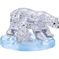 Hcm-Kinzel Crystal Puzzle Polar Bear Pair 40 Pieces