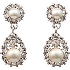 Beige Smykker Lily and Rose Sofia Earrings - Silver/Pearls