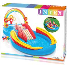 Vannsklier Intex Rainbow Ring Inflatable Play Center w/ Slide