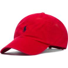 Damen - Rot Caps Polo Ralph Lauren Cotton Chino Baseball Cap - Rl2000 Red/Blue