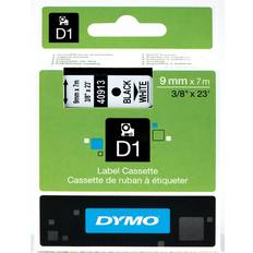 Merkemaskiner & Etiketter Dymo Label Cassette D1 Black on White 0.9cmx7m