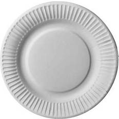 PartyDeco Plates Pure White 25-pack