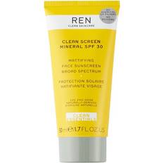 REN Clean Skincare Clean Screen Mineral Mattifying Face Sunscreen SPF30 50ml