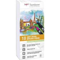 Penseltusjer Tombow ABT Dual Brush Pens Pastels 18-pack