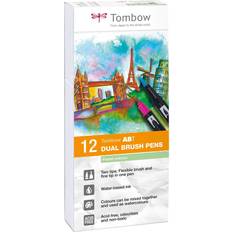Penseltusjer Tombow ABT Dual Brush Pens Pastel Colors 12-pack