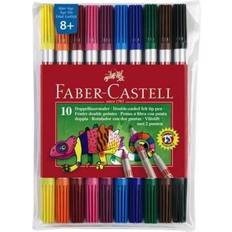 Tusjpenner Faber-Castell Double Ended Felt Tip Pen 10-pack