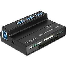 MMC Plus Speicherkartenleser Hama USB 3.0 All-in-1 Card Reader with USB Hub (91721)