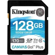Memory Cards Kingston Canvas Go! Plus SDXC Class 10 UHS-I U3 V30 170/90MB/s 128GB