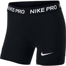 Nike Treningsklær Bukser Nike Pro Shorts Kids - Black/White