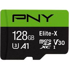 PNY Memory Cards PNY Elite-X microSDXC Class 10 UHS-I U3 V30 A1 128GB