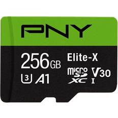 PNY Memory Cards PNY Elite-X microSDXC Class 10 UHS-I U3 V30 A1 100MB/s 256GB +SD adapter