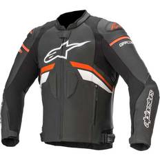 Herren Motorradjacken Alpinestars GP Plus R V3 Leather Jacket Black/Neon-Red/White Herren