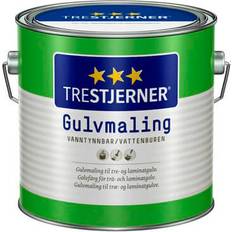 Interiørmaling Trestjerner - Gulvmaling Hvit 2.7L