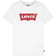 Hvite T-skjorter Levi's Batwing Tee Teenager - White/White (865830003)