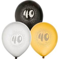 Hisab Joker Latex Ballon 40th Birthday 6-pack