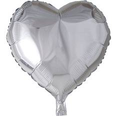 Tekst - og temaballonger Hisab Joker Foil Ballon Heart Silver
