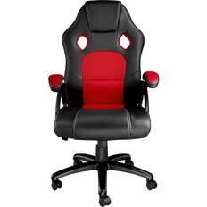 Lær Gaming stoler tectake Tyson Gaming Chair - Black/Red