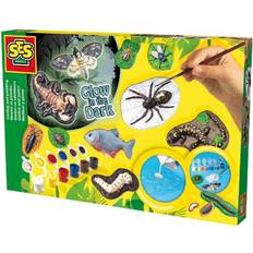 Tiere Bastelkisten SES Creative Scary Animals Glow in the Dark Casting & Painting Set 01153