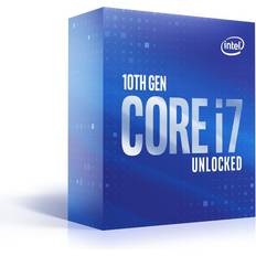 Intel Socket 1200 Prosessorer Intel Core i7 10700K 3,8GHz Socket 1200 Box without Cooler