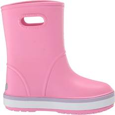 Crocs Gummistiefel Crocs Kid's Crocband Rain Boot - Pink Lemonade/Lavender
