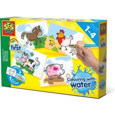 Plast Malebøker SES Creative Colouring with Water Farm Animals
