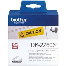 Kontorartikler på salg Brother DK Tape Black on Yellow