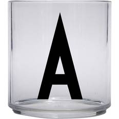 Transparent Becher Design Letters Kids Personal Drinking Glass A-Z