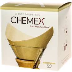 Coffee Filters Chemex FSU-100 Pre Folded Square Natural Filter