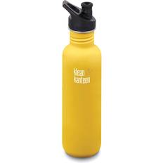 Orange Wasserflaschen Klean Kanteen Classic Sports Cap Wasserflasche 0.8L