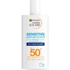 Dermatologisk testet Solbeskyttelse & Selvbruning Garnier Ambre Solaire Sensitive Advanced UV Face Fluid SPF50+ 40ml