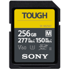 256 GB - SDXC Memory Cards & USB Flash Drives Sony Tough SDXC Class 10 UHS-II U3 V60 277/150MB/s 256GB