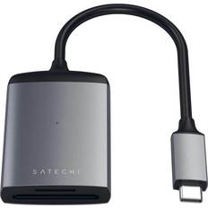 Minnekortlesere Satechi USB-C Aluminium Card Reader for UHS-II microSD/SD